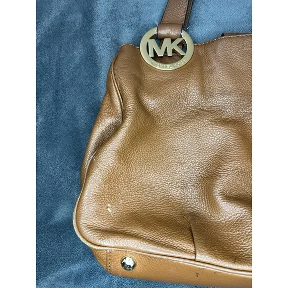 Michael Kors Fulton Large Leather East West Tote Bag luggage color - Picture 11 of 16